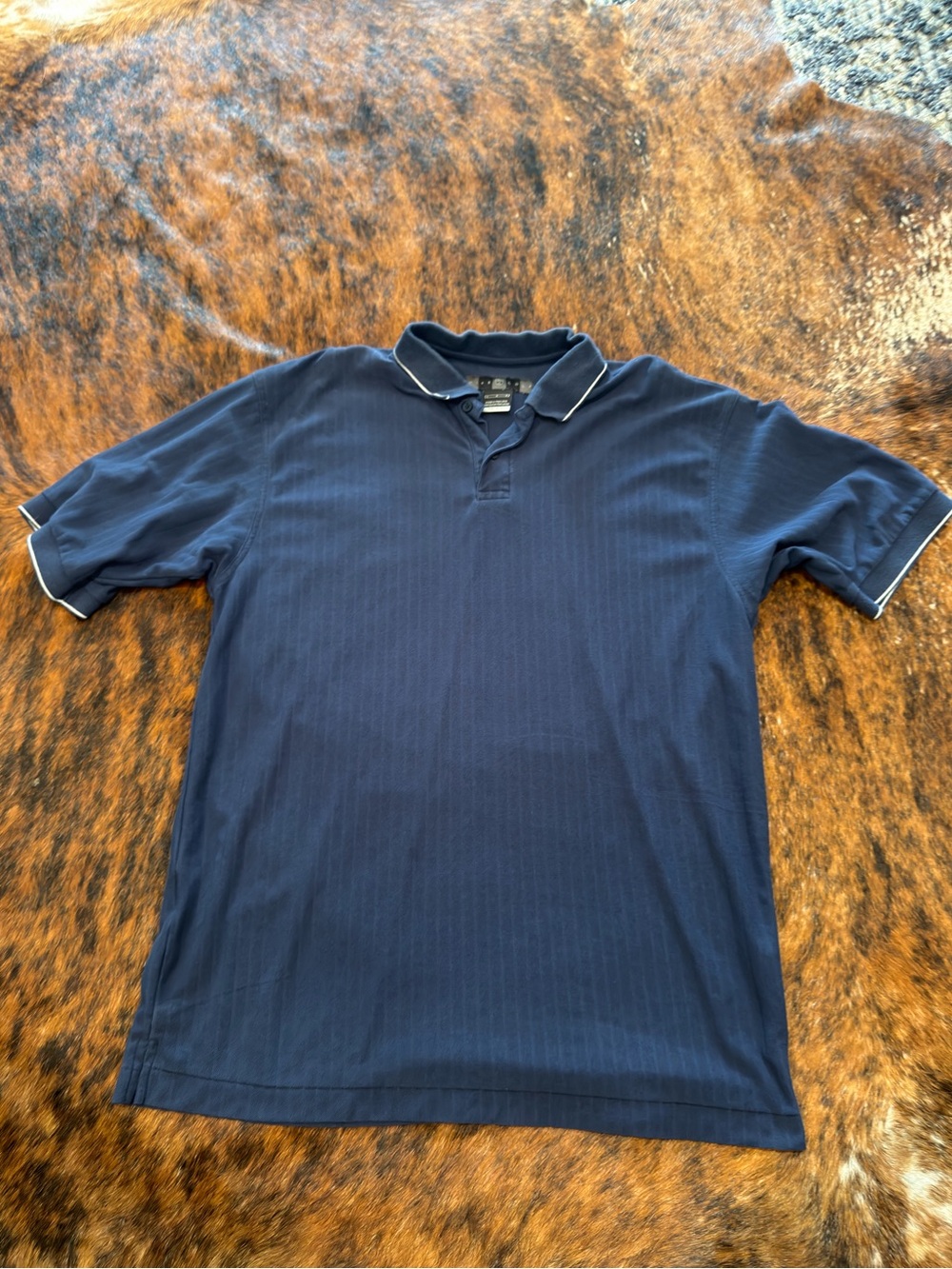 Vintage Nike Golf Polo Shirt Blue Mens Size Large Dri Fit Classic